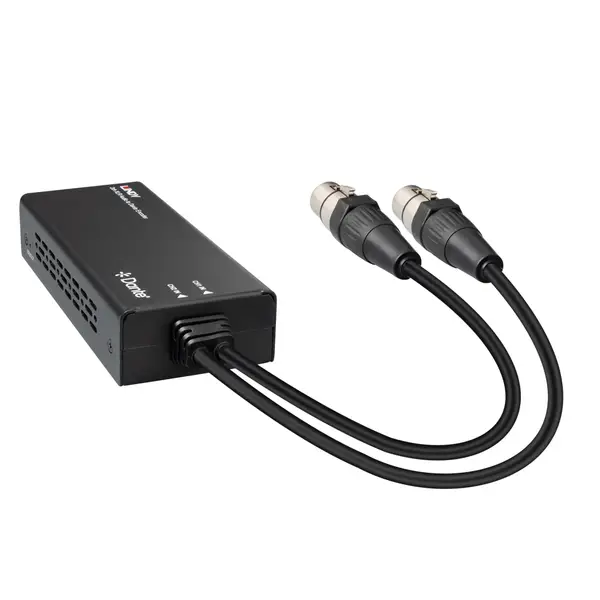 Garso Koduoklis - Lindy 2ch XLR į Dante Koduoklį, 96kHz, PoE, Juodas – 4