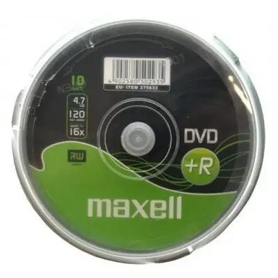 Maxell M160 neįrašytas DVD diskas 4,7 GB DVD+R 10 vnt