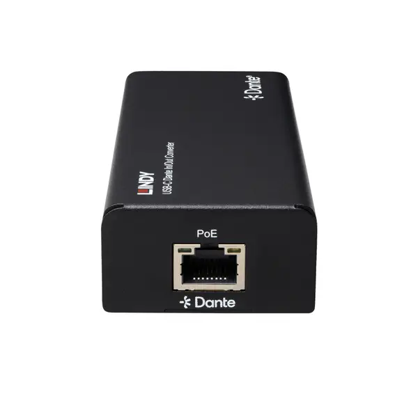 Garso Keitiklis - Lindy USB C Dante In/Out Keitiklis, 100Mbps, AES67, Juodas – 3