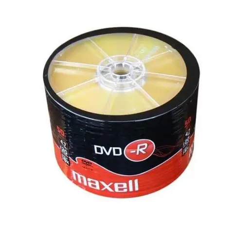 DVD-R Diskas - Maxell Płyta DVD-R 4.7GB 16x Spindle 50 Discs Balta