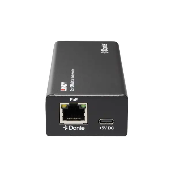 Garso Koduoklis - Lindy 2ch HDMI ARC į Dante Koduoklį, 24-bit, 100m, Juodas – 3