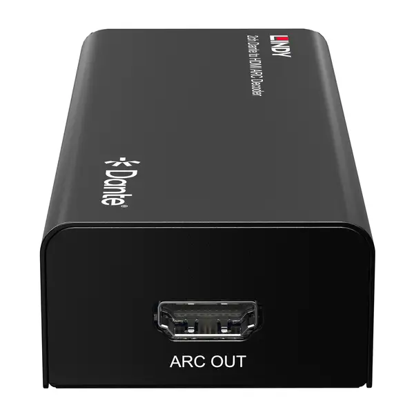 Audio Dekoderis - Lindy 2ch Dante į HDMI ARC Dekoderis, 96kHz, RJ45 Įvestis, HDMI Išvestis, Juoda – 3