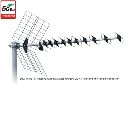 TV Antena ISKRA DTX-48 FLT7 Silver