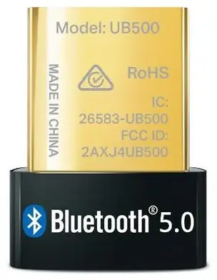 TP-LINK UB500 itin mažas, prie kompiuterio per USB jungtį jungiamas Bluetooth 5.0 nano adapteris – 6