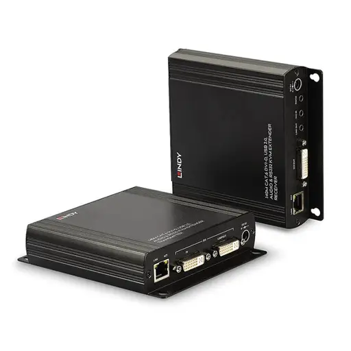 KVM Ilgintuvas - LINDY Cat.6 DVI-D, USB, Garso ir RS232 KVM Ilgintuvas 140 m 1920x1200@60Hz