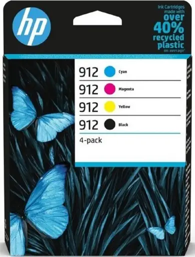 HP 912 CMYK Original Ink Cartridge 4-Pack
