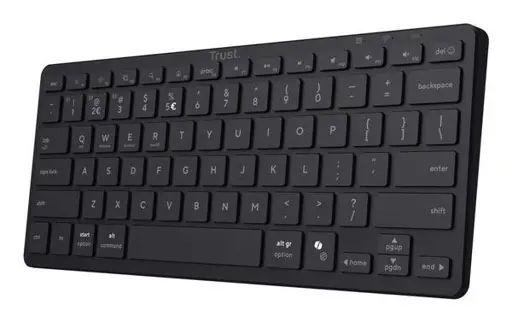 Trust Nado II klaviatūra Namams / biurui USB + Bluetooth QWERTY Anglų (JAV) Juoda