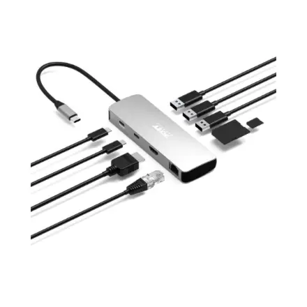 PORT DESIGNS Docking Type C 9 In 1 - 1 X 4K HDMI - Pd 85W - Retail Btoc Only – 9