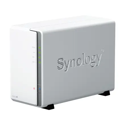 SYNOLOGY DS223j DiskStation 2-bay NAS server - Realtek RTD1619B, 1GB DDR4, 2x 2.5"/3.5" HDD/SSD, 1x 1GbE, 2x USB 3.2 Gen1, WoL/W – 6