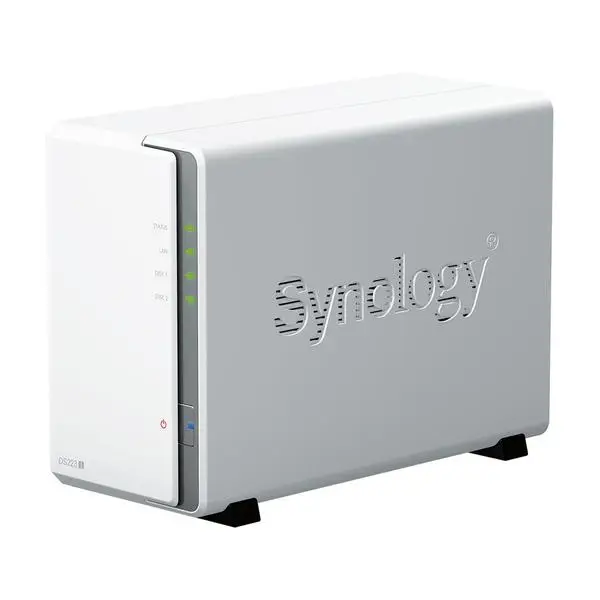 SYNOLOGY DS223j DiskStation 2-bay NAS server - Realtek RTD1619B, 1GB DDR4, 2x 2.5"/3.5" HDD/SSD, 1x 1GbE, 2x USB 3.2 Gen1, WoL/W – 10
