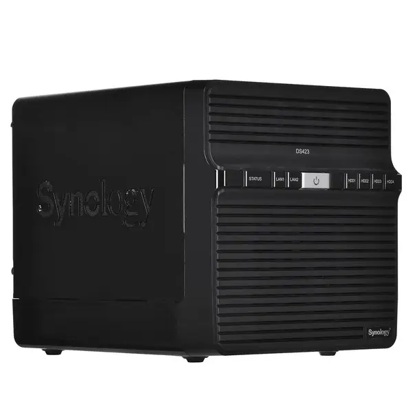 SYNOLOGY DS423 DiskStation 4-bay NAS server - Realtek RTD1619B, 2GB DDR4, 4x 2.5"/3.5" HDD/SSD, 2x 1GbE, 2x USB 3.2 Gen1, WoL/W – 2