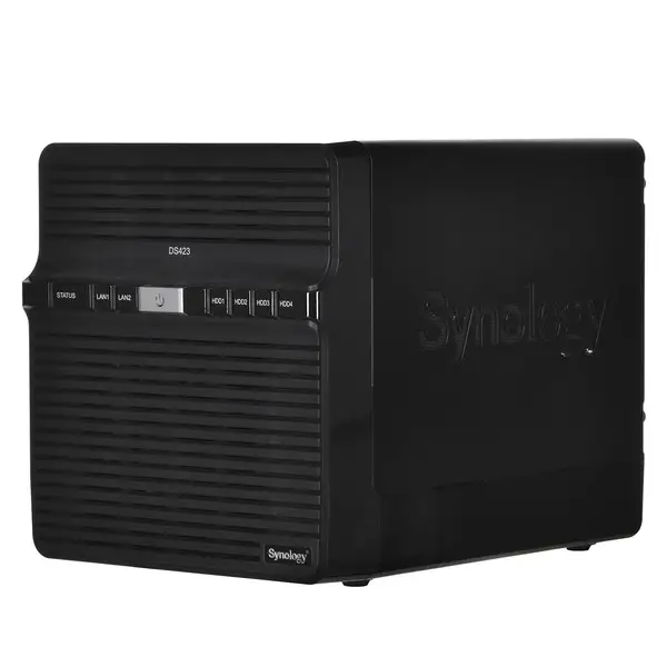 SYNOLOGY DS423 DiskStation 4-bay NAS server - Realtek RTD1619B, 2GB DDR4, 4x 2.5"/3.5" HDD/SSD, 2x 1GbE, 2x USB 3.2 Gen1, WoL/W – 4
