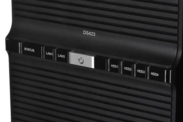 SYNOLOGY DS423 DiskStation 4-bay NAS server - Realtek RTD1619B, 2GB DDR4, 4x 2.5"/3.5" HDD/SSD, 2x 1GbE, 2x USB 3.2 Gen1, WoL/W – 7