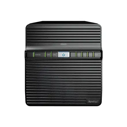SYNOLOGY DS423 DiskStation 4-bay NAS server - Realtek RTD1619B, 2GB DDR4, 4x 2.5"/3.5" HDD/SSD, 2x 1GbE, 2x USB 3.2 Gen1, WoL/W – 10