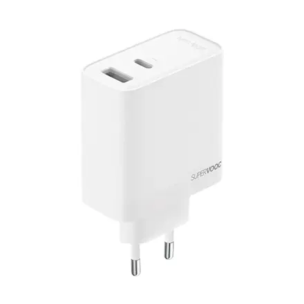 OPPO SUPERVOOC 80W Adapter, OSAB7CF3AE, White