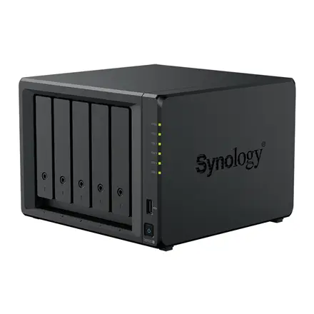 SYNOLOGY DS1525+ DiskStation 5-bay NAS server - AMD Ryzen V1500B 8GB DDR4 5x 2.5/3.5 HDD/SSD 2x M.2 2280 NVMe SSD 2x 2.5GbE – 3