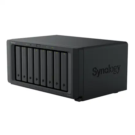 SYNOLOGY DS1825+ DiskStation 8-bay NAS server - AMD Ryzen V1500B, 8GB DDR4, 8x 2.5"/3.5" HDD/SSD, 2x M.2 2280 NVMe SSD, 2x 2.5GbE, 3 – 7