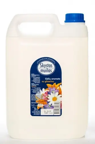 Muilas, skystas, gėlių kvapo, su glicerinu, be dažiklių, 5l
