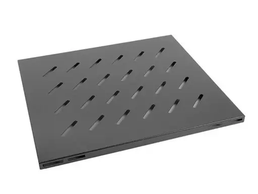 LANBERG AK-1003-B Lanberg fixed shelf 19 800mm, 1U/465x500mm, max load capacity up to 120kg black