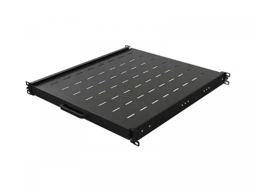 Sliding shelf for 19 inches rack cabinets 500mm black
