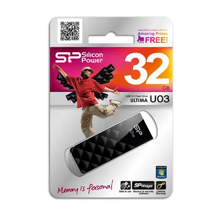 SILICON POWER memory USB Ultima U03 16GB USB 2.0 Black – 4