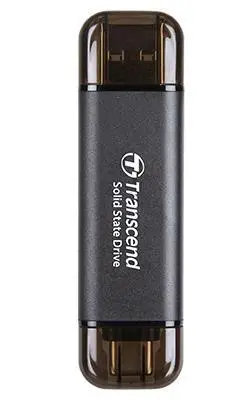 TRANSCEND ESD310C 256GB External SSD USB 10Gbps Type C/A – 3