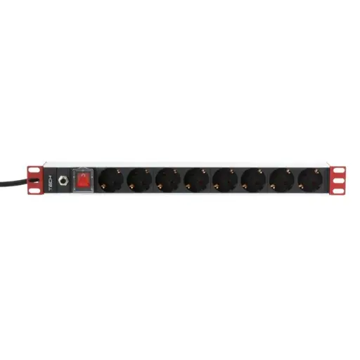 Techly I-CASE STRIP-61UDIT komutacinės spintos priedas Maitinimo lizdų blokas