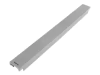LANBERG 19inch plastic fast assembly fire retardant blanking panel 1U grey