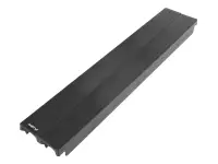 LANBERG 19inch plastic fast assembly fire retardant blanking panel 2U black