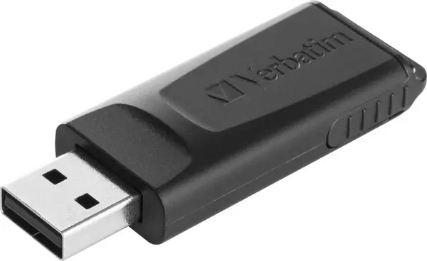 Verbatim 49328 Slider USB atmintinė 128GB, USB-A 2.0, Juoda – 5
